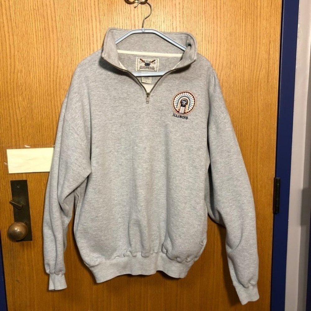 Oarsman Hoodie Oversized Cotton Grey Vintage